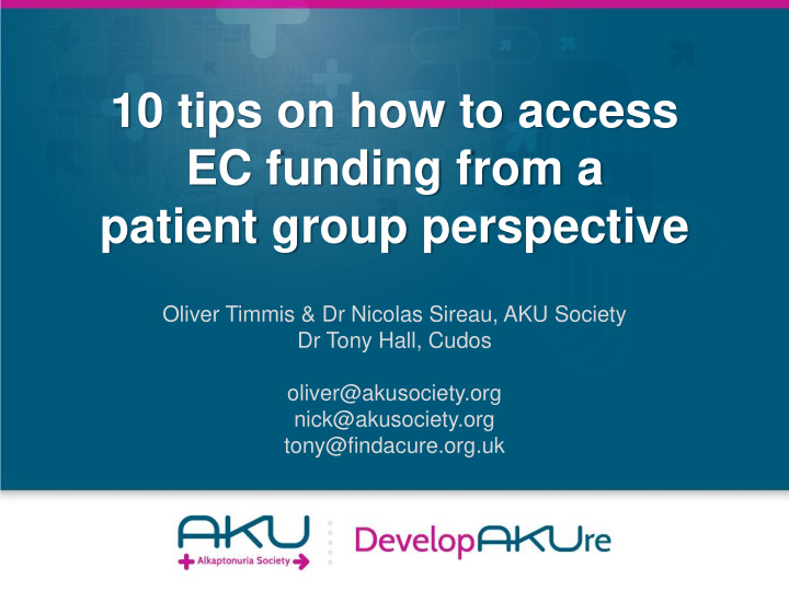 patient group perspective