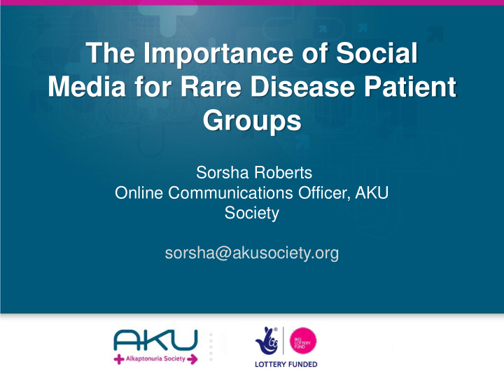 media for rare disease patient