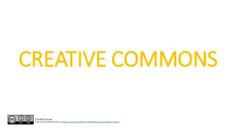 CRE  REATIV  IVE COMMONS  Elizabeth Oyange  This w orkis licensed under a Creative Commons