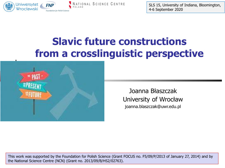 slavic future constructions from a crosslinguistic