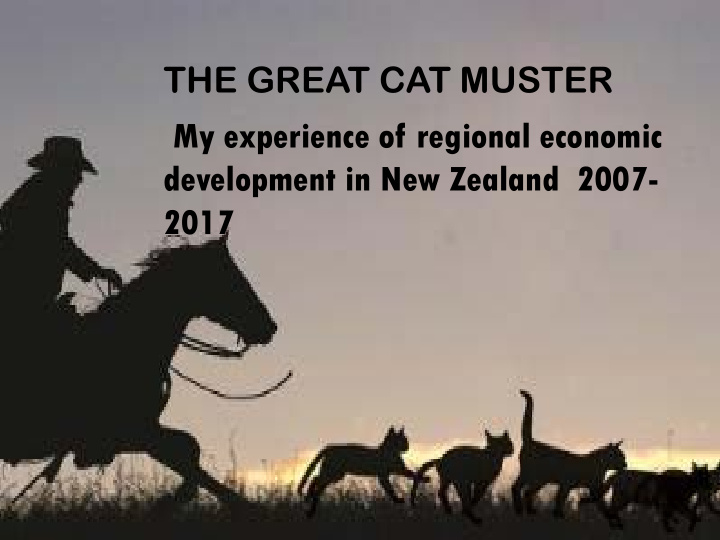 the great cat muster my experience of regional economic