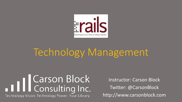 technology management