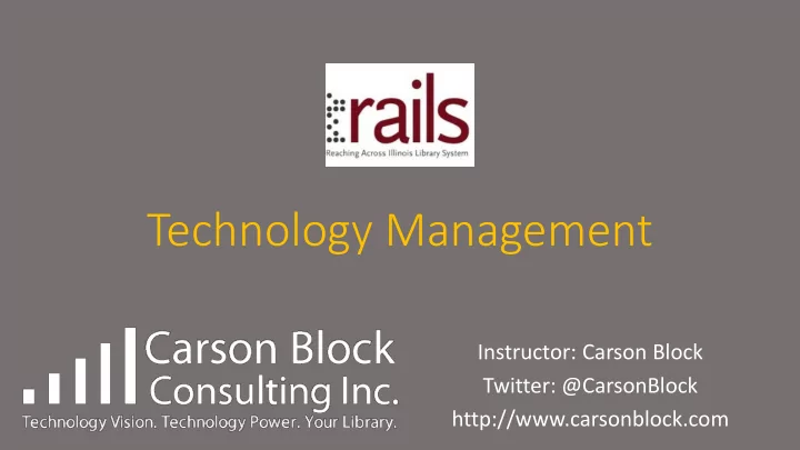 technology management