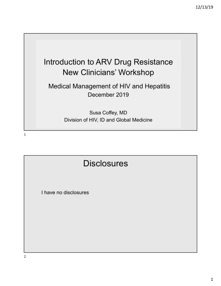 disclosures