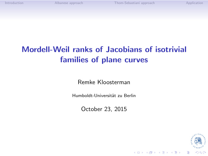 mordell weil ranks of jacobians of isotrivial families of