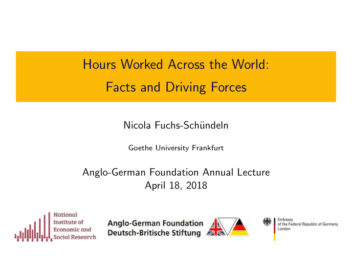 hours worked across the world facts and driving forces