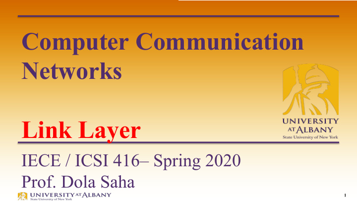 computer communication networks link layer
