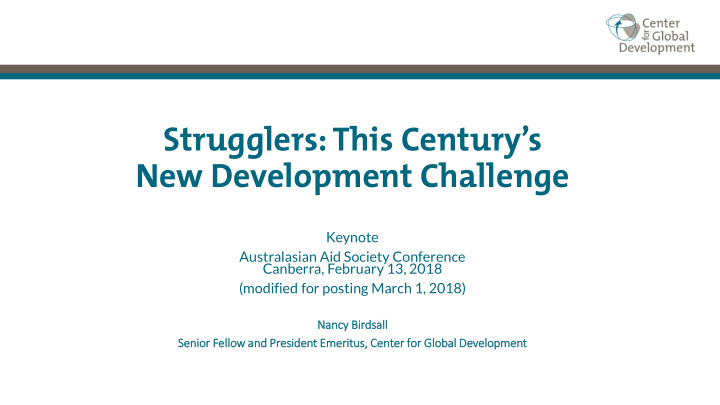strugglers this century s new development challenge