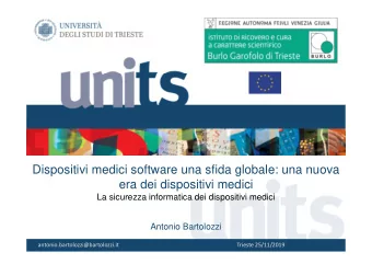 Dispositivi medici software una sfida globale: una nuova  era dei dispositivi medici  La sicurezza