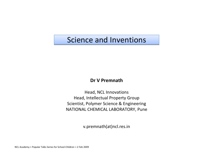 science and inventions science and inventions