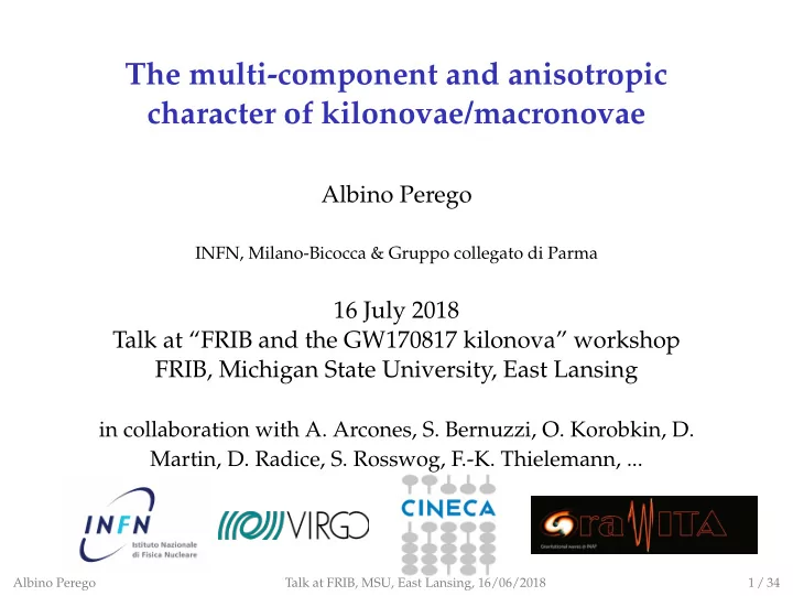 the multi component and anisotropic character of