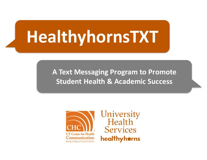 healthyhornstxt