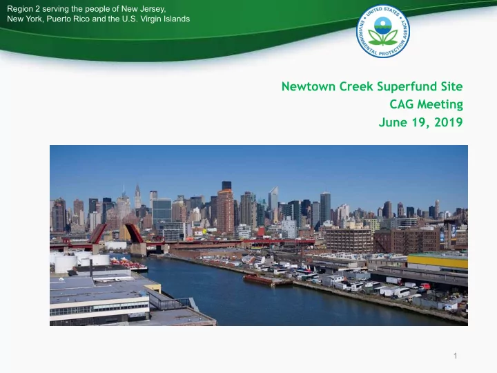 newtown creek superfund site cag meeting june 19 2019