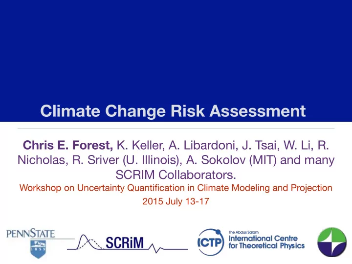 climate change risk assessment