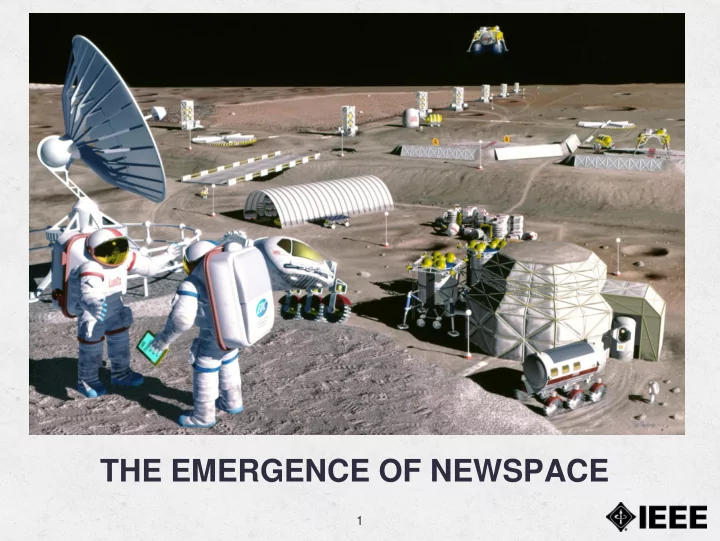 the emergence of newspace