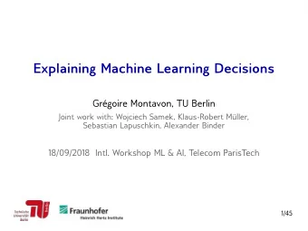 E  x  p  l  a  i  n  i  n  g  M  a  c  h  i  n  e  L  e  a  r  n  i  n  g  D  e  c  i  s  i  o  n