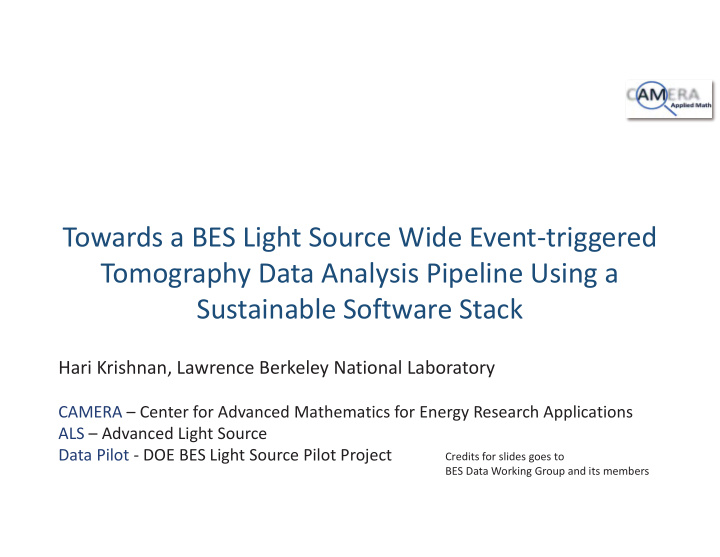 towards a bes light source wide event triggered