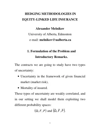 and (  )  (  )      , F ,  P  ,  ,  P  .  1  Combining both models, we get the product space