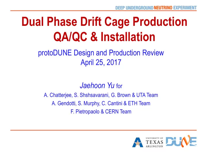 qa qc installation
