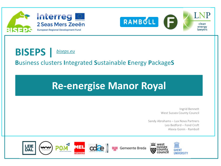 re energise manor royal