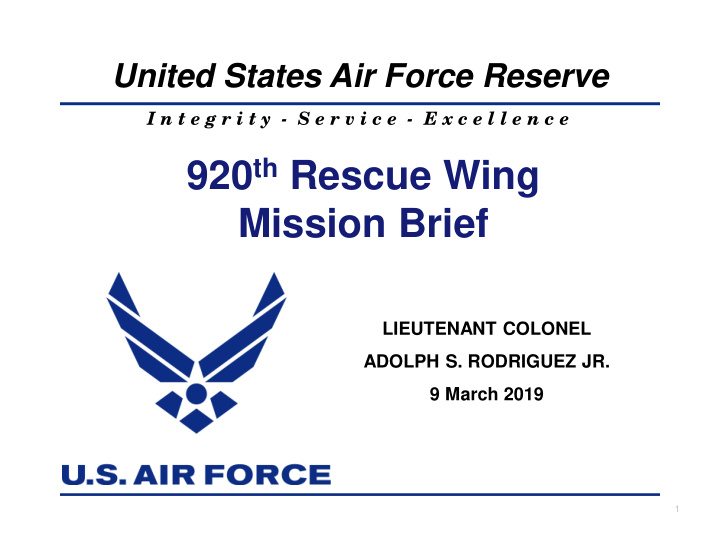 920 th rescue wing mission brief