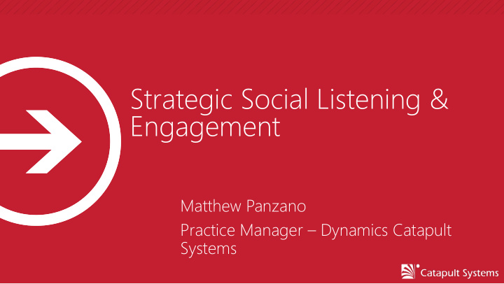 strategic social listening
