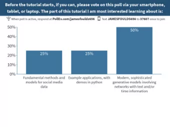 Generative Models for  Social Media Analytics:  Networks, Text, and Time  Kevin S. Xu (University