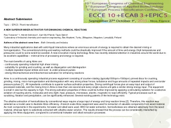 1  A N  A New  ew Superior  Superior Mix  Mixer  er-Act  Activa  ivator  tor  for Enhanc  or