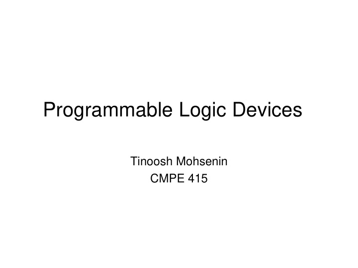 programmable logic devices