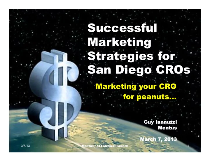 successful marketing strategies for san diego cros