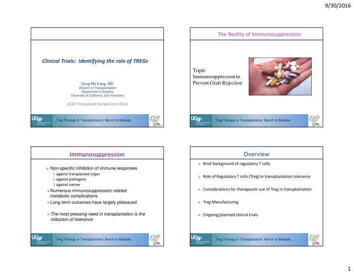 immunosuppression overview