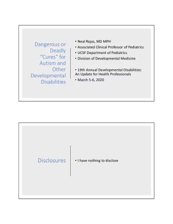 Disclosures  I have nothing to disclose  Overview  There are several reports of injuries and