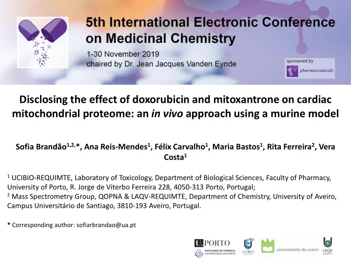 disclosing the effect of doxorubicin and mitoxantrone on