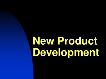New Product  Development  Technical Requirements  What is the problem really about?  What