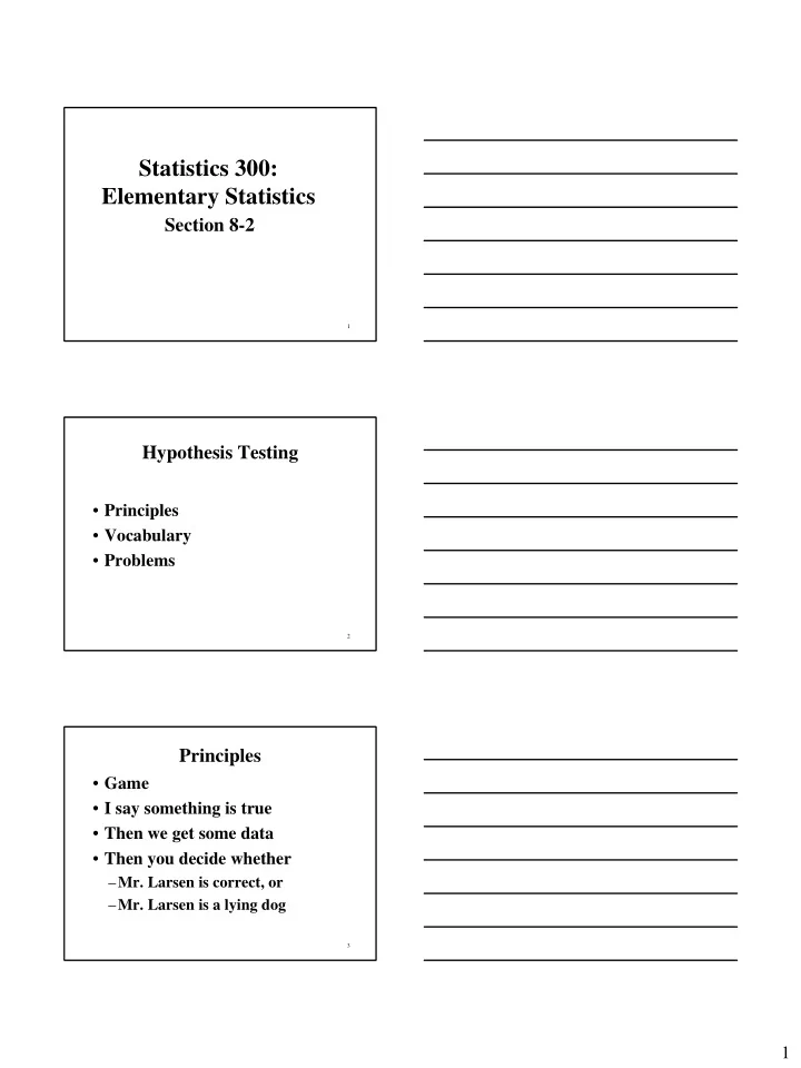 statistics 300 elementary statistics