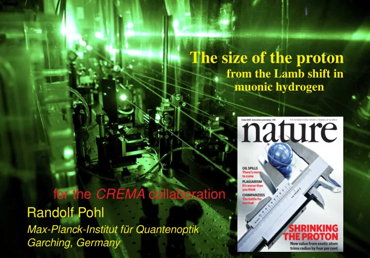 the size of the proton