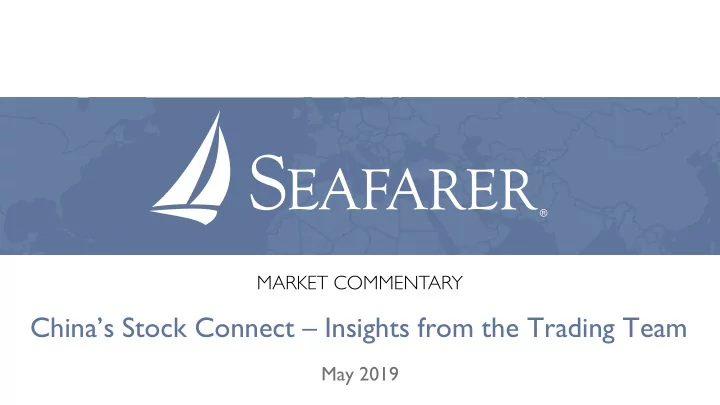 china s stock connect insights from the trading team
