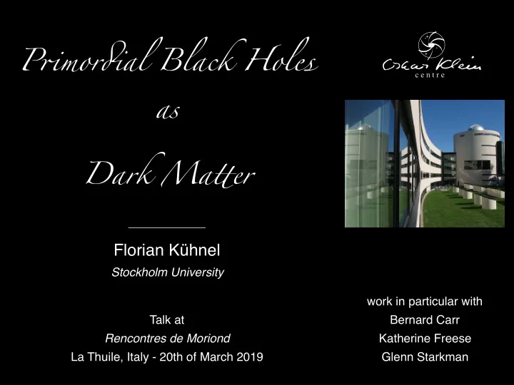 p mor al black hol et as dark ma er