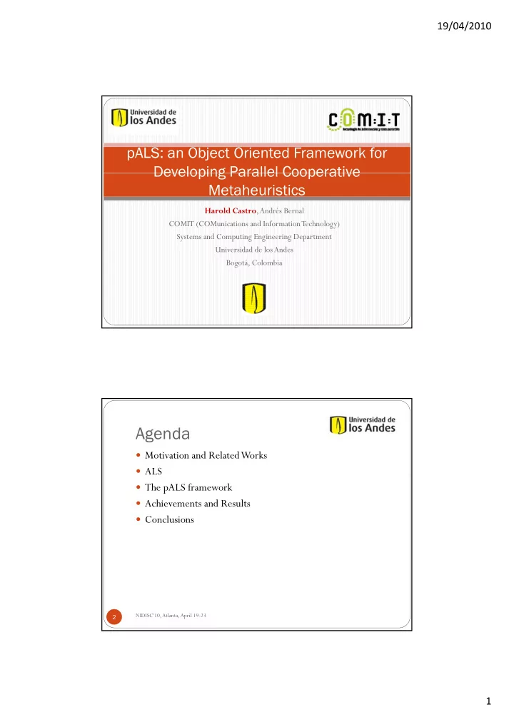 agenda