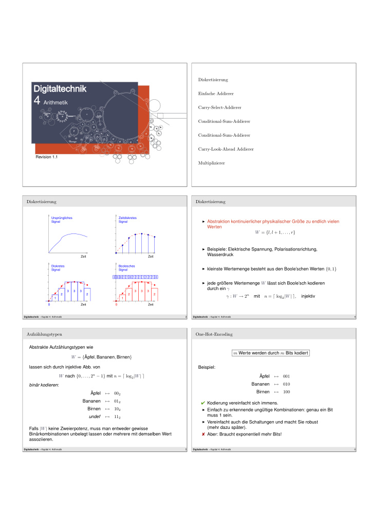 gray code bin arkodierung f ur zahlen achst l 0 und r 2 n