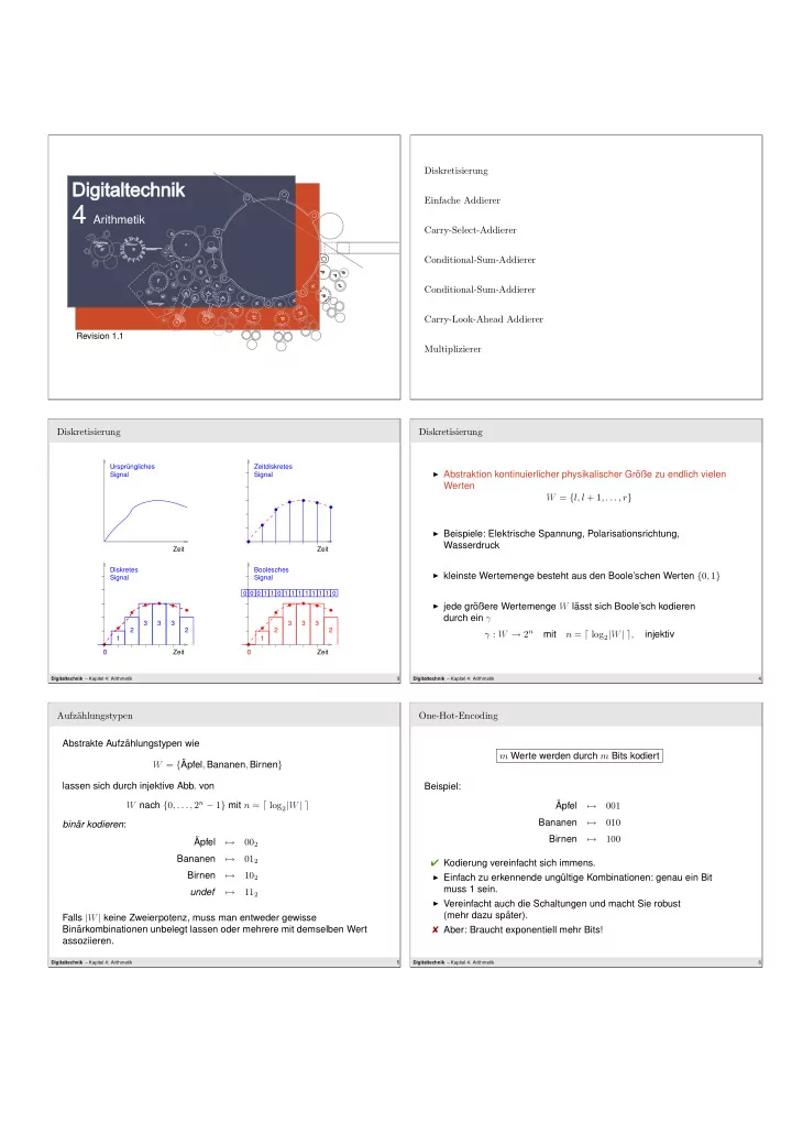 gray code bin arkodierung f ur zahlen achst l 0 und r 2 n