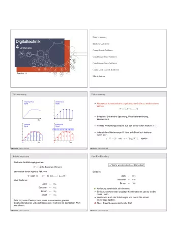 Gray-Code  Bin  arkodierung f  ur Zahlen achst l = 0 und r = 2 n  1  geg. Wertebereich W