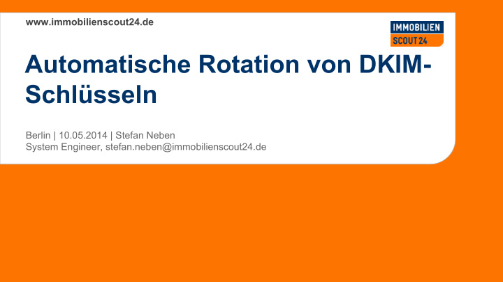 automatische rotation von dkim schl sseln