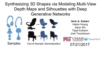 Synthesizing 3D Shapes via Modeling Multi-View  Depth Maps and Silhouettes with Deep  Generative