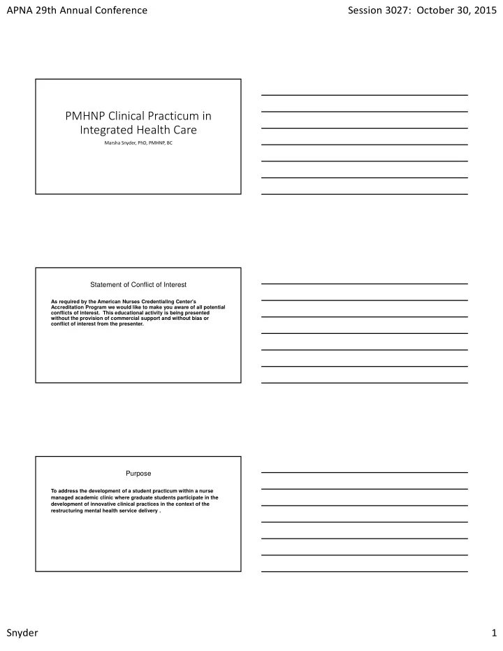 pmhnp clinical practicum in integrated health care