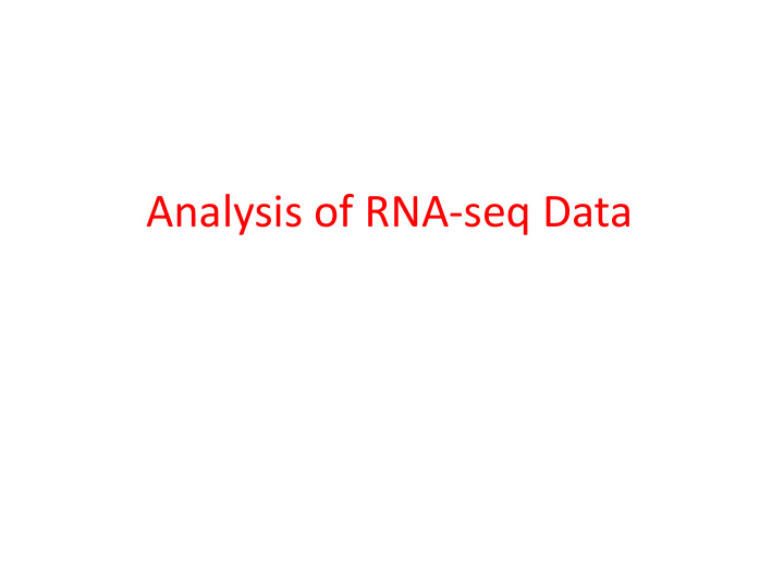 analysis of rna seq data a physicist and an engineer are