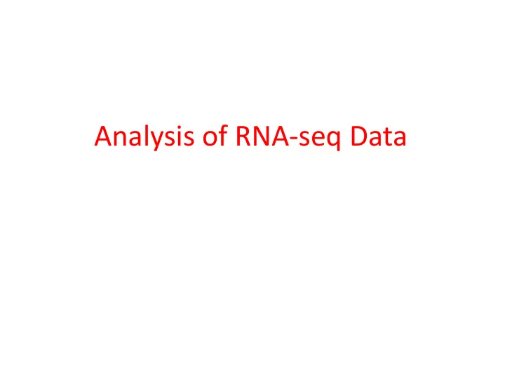 analysis of rna seq data a physicist and an engineer are