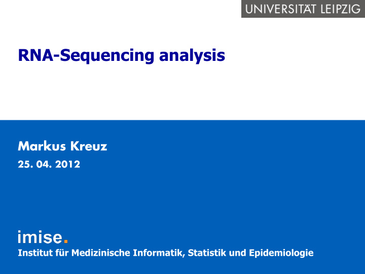 rna sequencing analysis