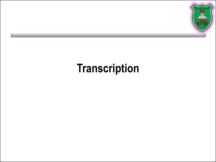 transcription resources
