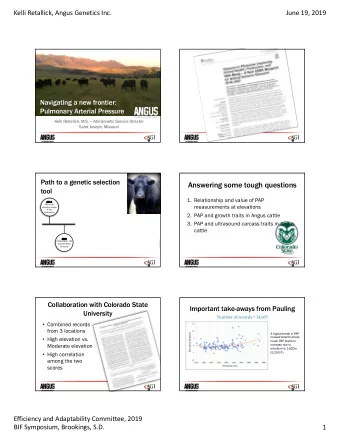 Answering some tough questions  tool  1. Relationship and value of PAP  2013  20  Fe  Feb. 2019